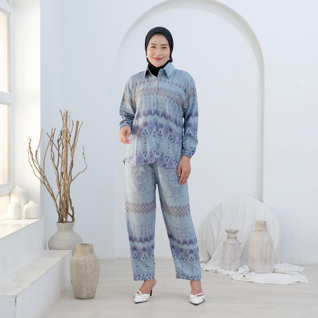 Baju wanita setelan cplp one set baju harian
