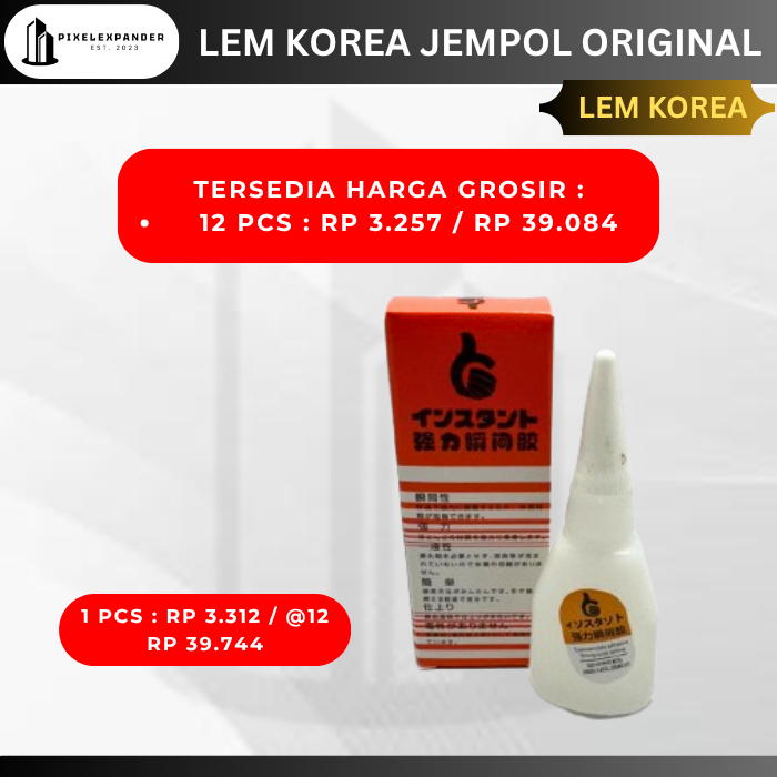 

Lem Korea Jempol Orginal Asli Power Glue City Glue