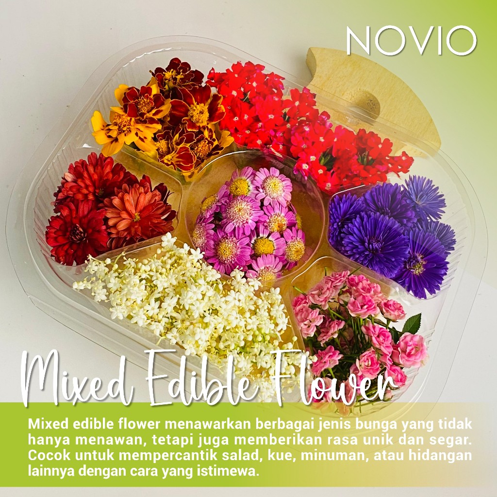 mixed edible flower fresh / edible flower