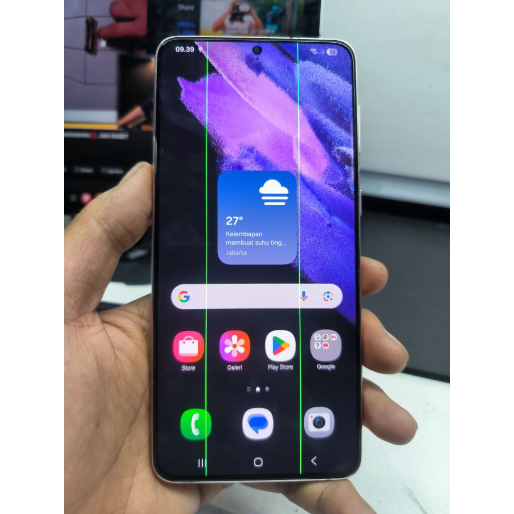 LCD SAMSUNG S21 PLUS ORIGINAL COPOTAN MINUS LAYAK PAKAI