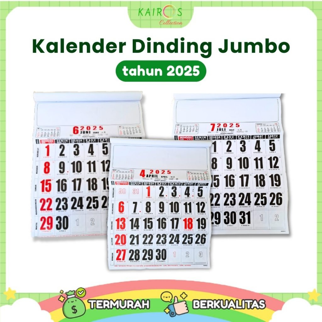 

Kalender Dinding Jumbo Tahun 2025