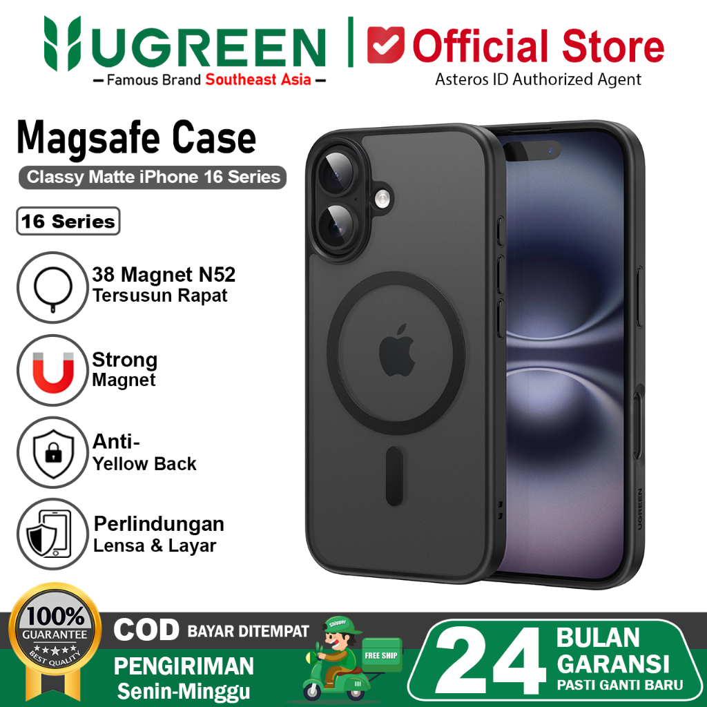 UGREEN Case Magnetic iPhone 16 16 Plus 16 Pro 16 Pro Max Magsafe Matte Series