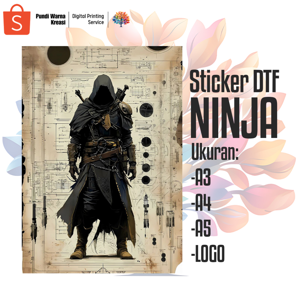 

Stiker DTF NINJA (A3,A4,A5,LOGO)