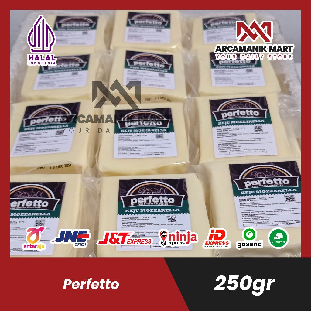 

KEJU MOZARELLA PERFETTO 250GR / Perfetto mozarella chesse 250g