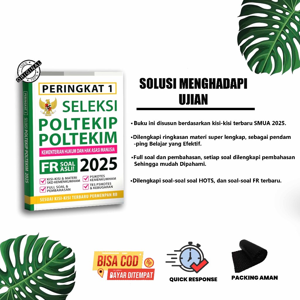 Buku Persiapan Masuk Poltekip Poltekim 2025