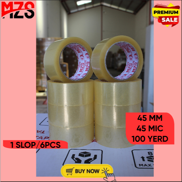 

Lakban OPP Tape / Lakban Bening MZS TAPE 100 Yard (1PCS)