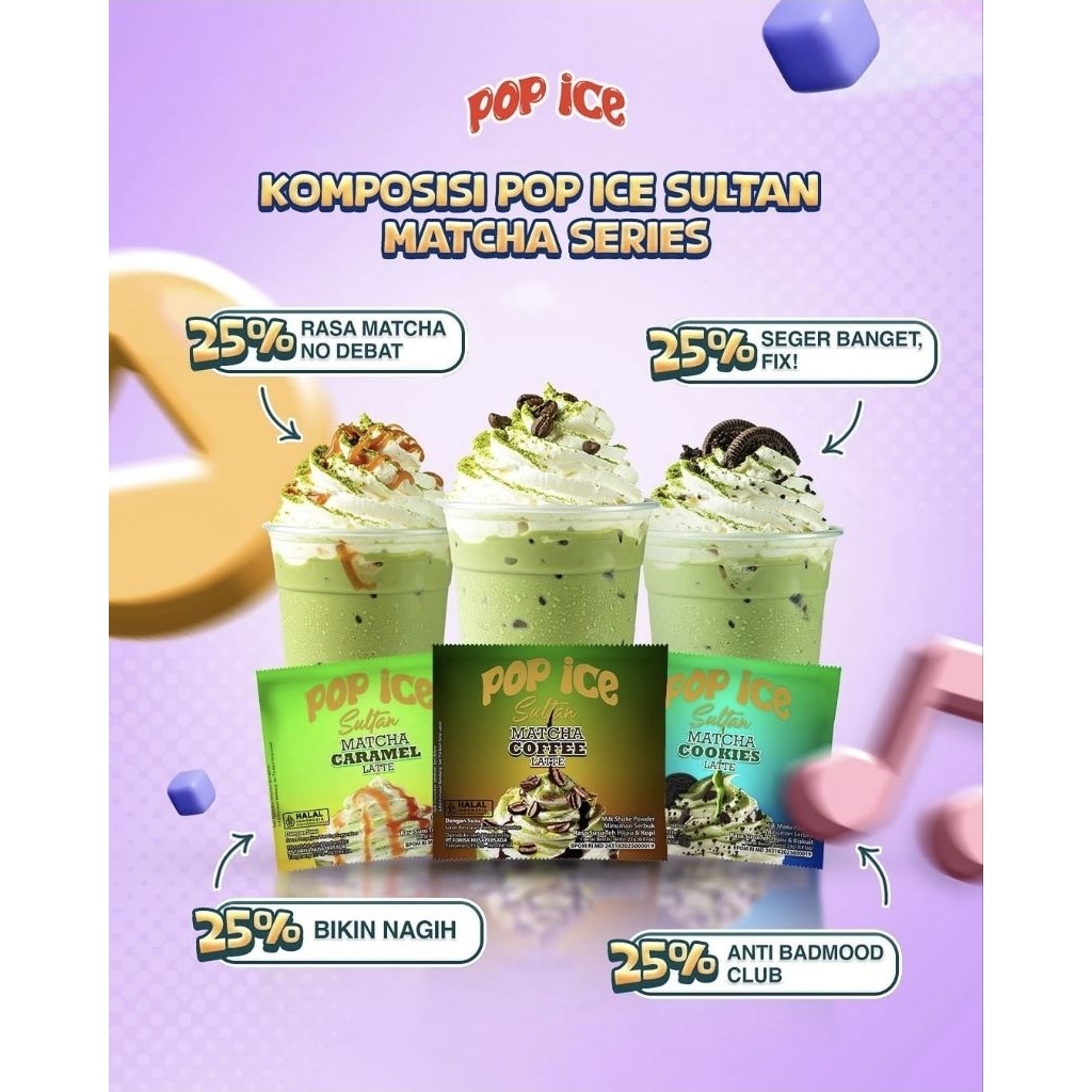 

POP ICE SULTAN MATCHA SERIES ISI 10 PCS