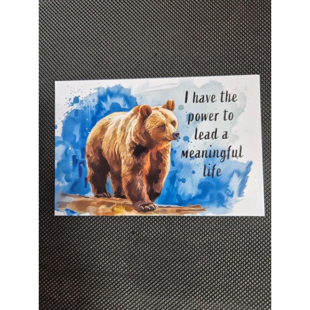 

kartu pos beruang/bear postcard