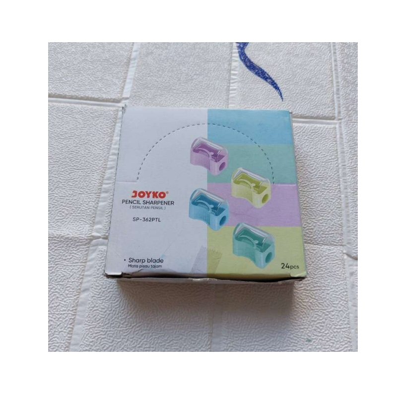 

[ PACK ] Rautan Serutan Sharpener isi 24 Pcs Warna Pastel - Joyko SP-362 PTL MURAH!