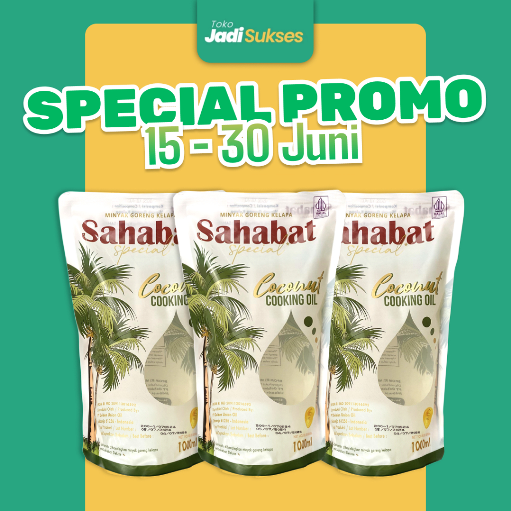 

[BUNDLING 3PCS] Sahabat Special Minyak Goreng Kelapa 1L