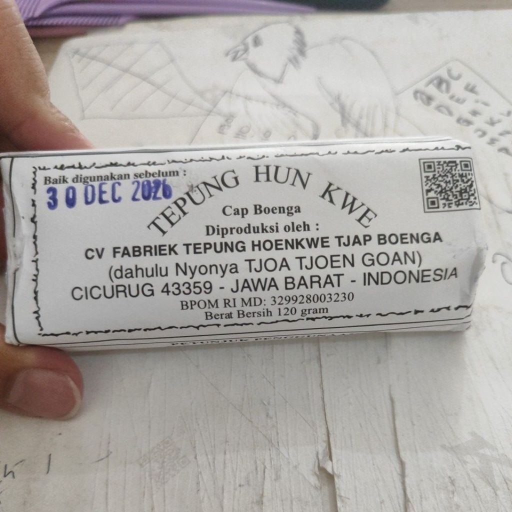 

tepung hun kwe cap boenga