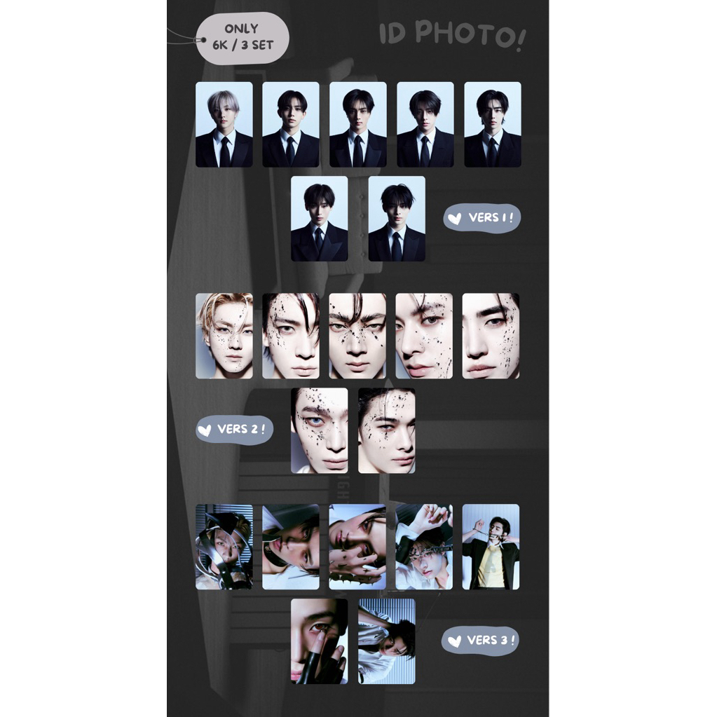 ID PHOTO / PAS PHOTOS ENHYPEN Jungwon Heeseung Jay Jake Sunghoon Sunoo Ni-ki Outfit Jas Make ver You