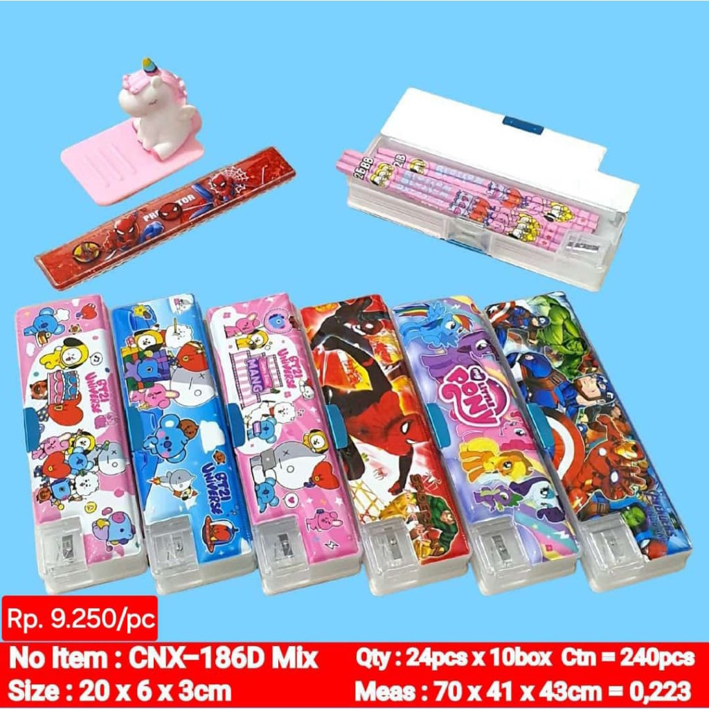 

kotak pensil karakter kotak