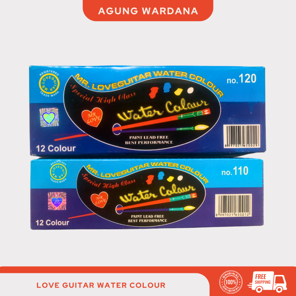 

CAT AIR MR LOVE GUITAR WATER COLOUR 110/120 12 WARNA