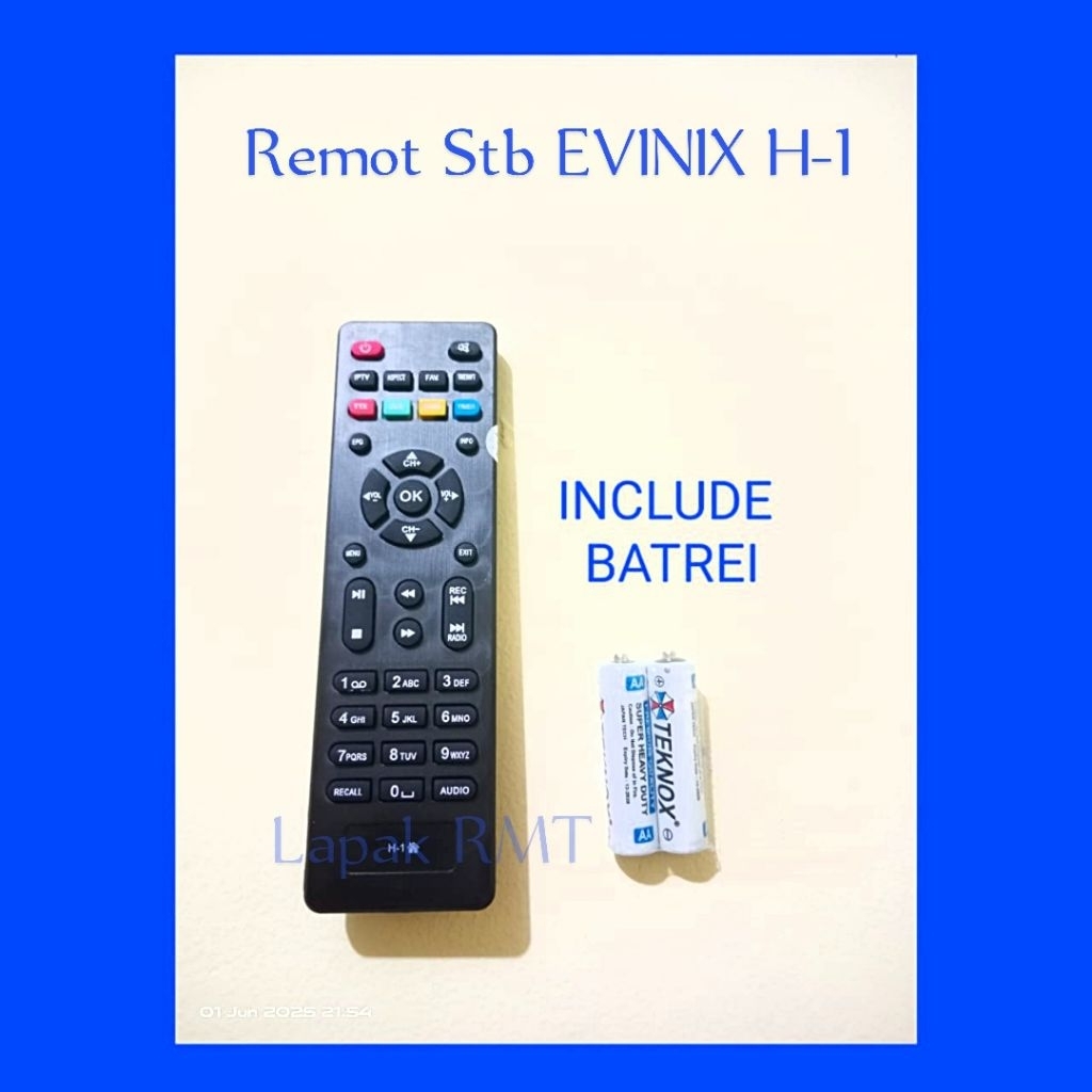 Remote / Remote STB Evinix H-1 Tanpa Setting Include Baterai