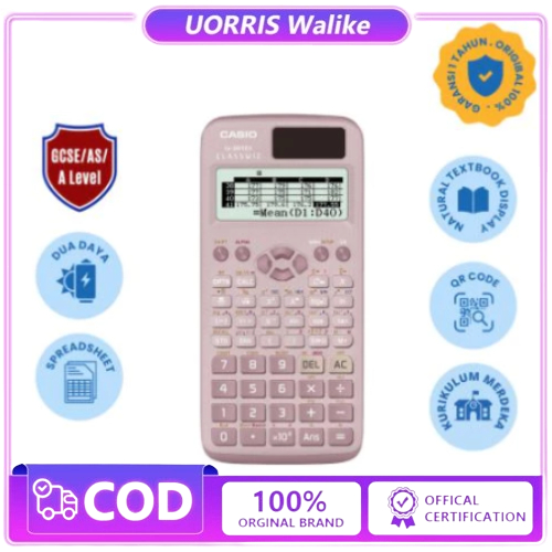 

Kalkulator Scientific Casio ilmiah FX-991EX/991ES-Plus Calculator Scientific Casio Kalkulator Casio Scientific 417 Fungsi/Dua Sumber Tenaga Baterai Dan Tenaga Matahari/40 Konstanta Rumus