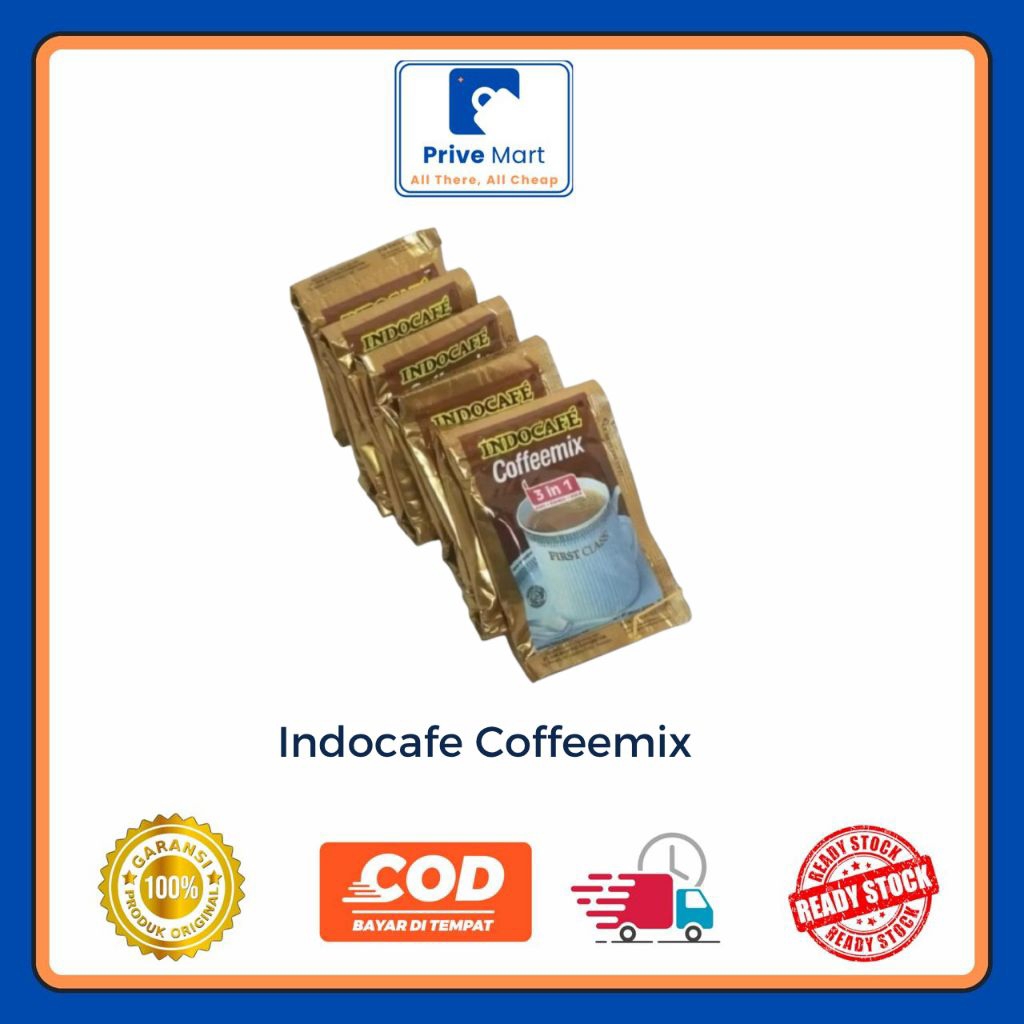 

Indocafe Coffeemix 3 In 1 Kopi+Krimer+Gula 20g x 10pcs Prive Mart