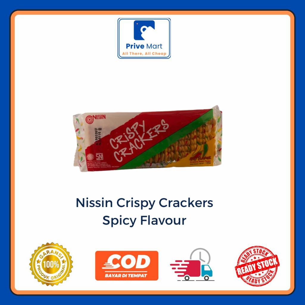 

Nissin Crispy Crackers Spicy Flavour - 140g Prive Mart