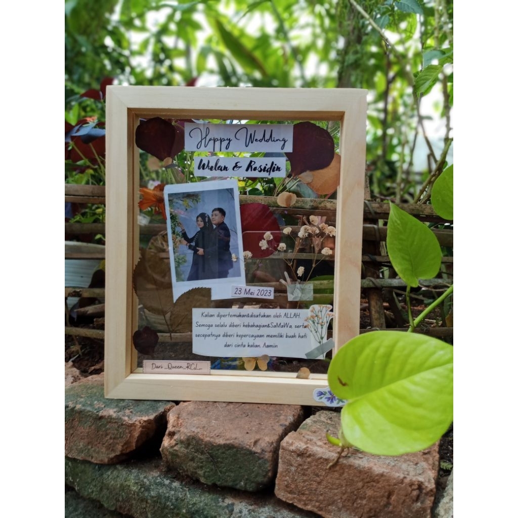 Acrylic Flower Frame / Bingkai Foto / Bingkai Akrilik / Pressed flower frame