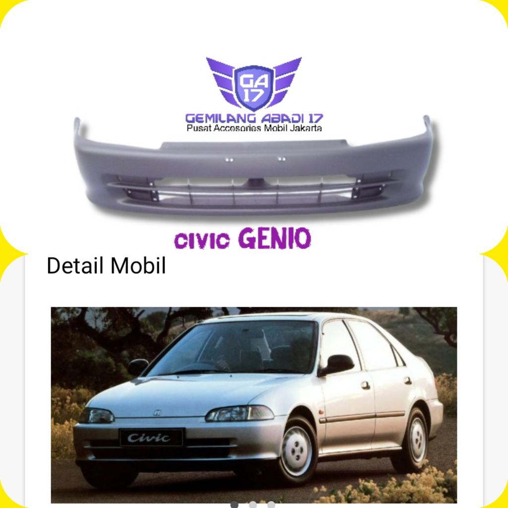 bumper bemper depan honda civic genio ready