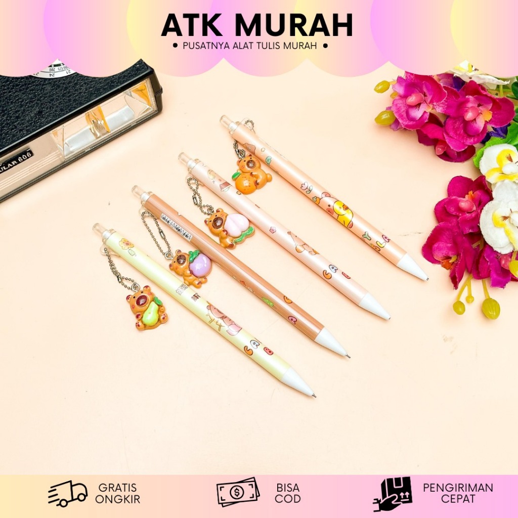 

PENSIL CETEK GANTUNGAN RESIN CAPYBARA PC-1914 PENCIL ALAT TULIS KANTOR COD