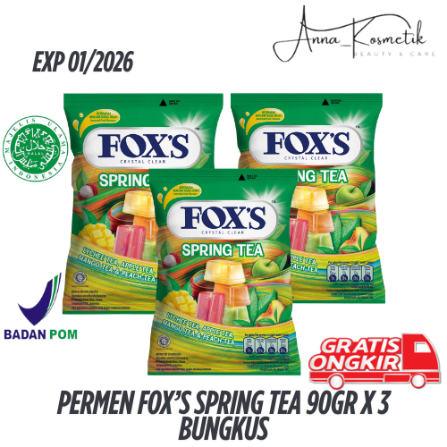 

Permen Fox's Spring Tea 90gr x 3 Bungkus