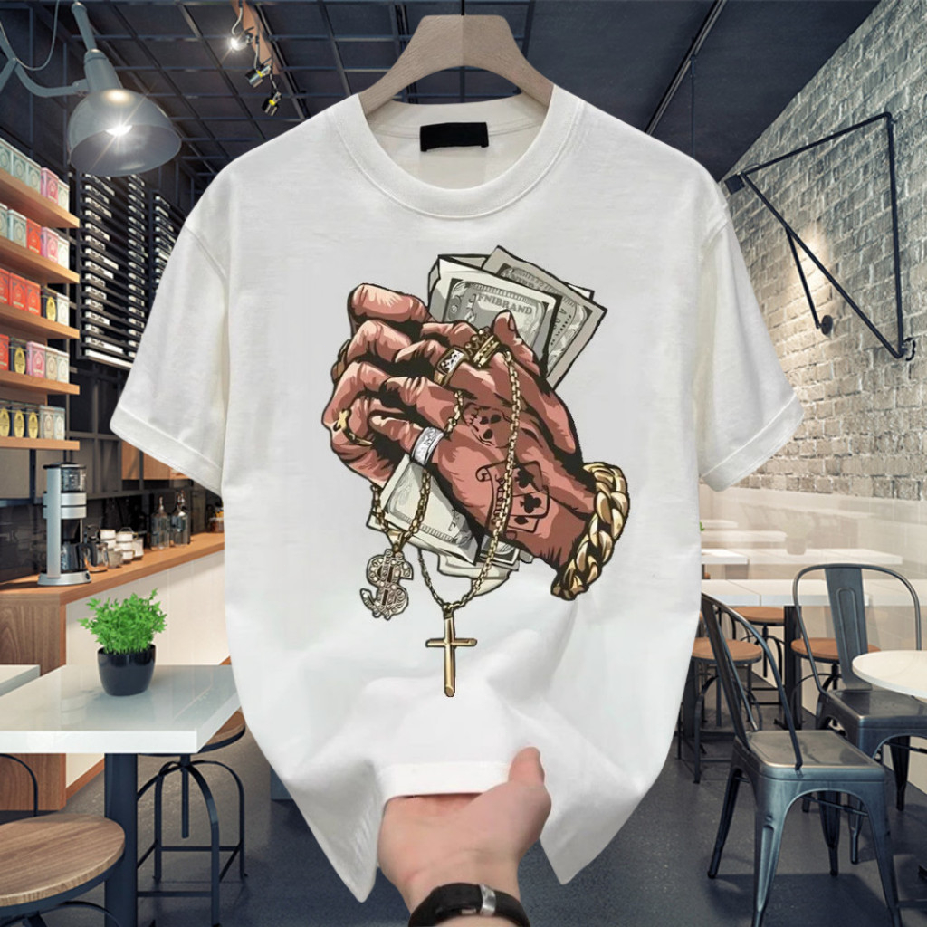 Outlets Chrome Hearts Banknote Kaos Anak Black White /T Shirt Baju Anak Distro Sablon