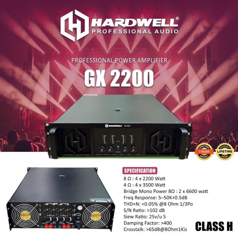 Hardwell Professional Audio GX 2200 Power Amplifier Original