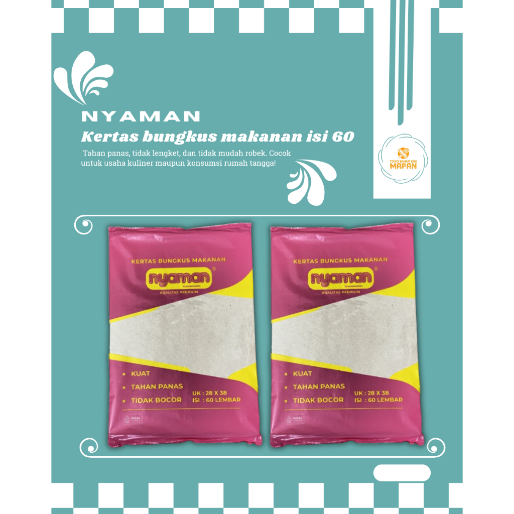 

KERTAS MINYAK NYAMAN 60LEMBAR