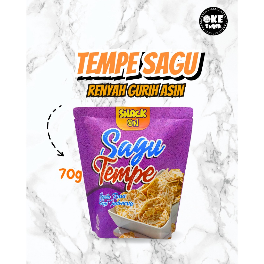 

Snack On Keripik Tempe Sagu Orginal Gurih
