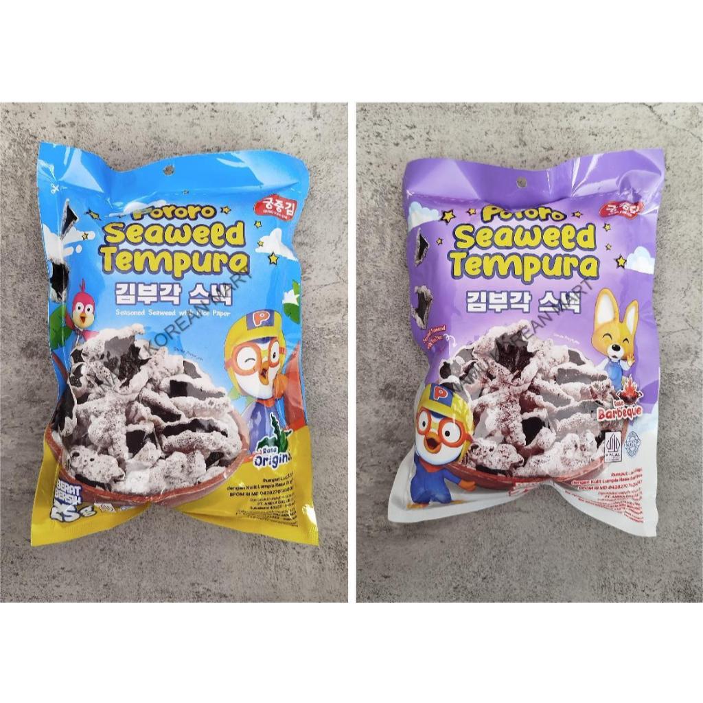 

Pororo Seaweed Tempura Original 50gr / Pororo Seaweed Tempura BBQ 50gr / Snack Seaweed Tempura / Cemilan Rumput Laut Tempura / Cemilan Instan