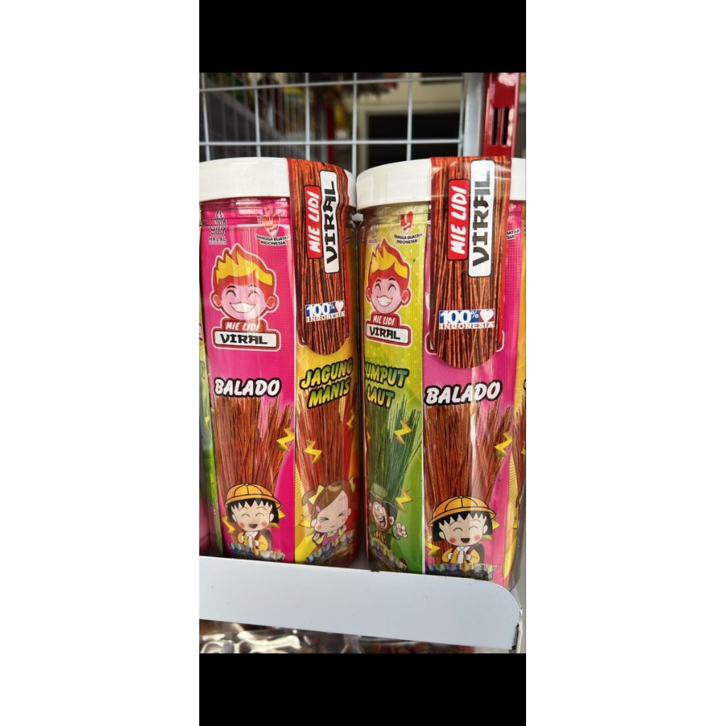 

mie lidi varian rasa satu toples