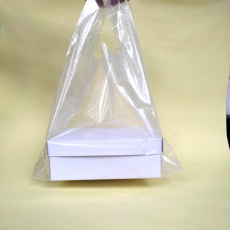 Kantong Kresek PE Bening 500 gram / Kresek Full PE / Kantong Plastik Bening / Plastik Putih Bening