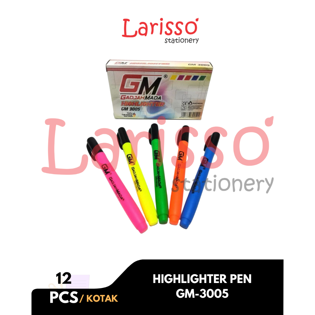 

GM - (pcs) HIGHLIGHTER PEN / STABILO - GM - 3005 - Pcs