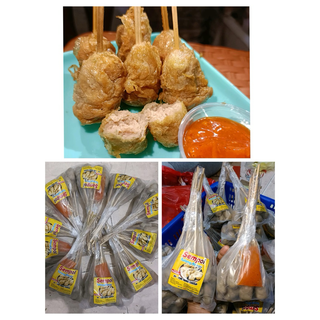 

Sempol ayam tulang rangu free bumbu kacang by yuk ning isi 15 biji lezat