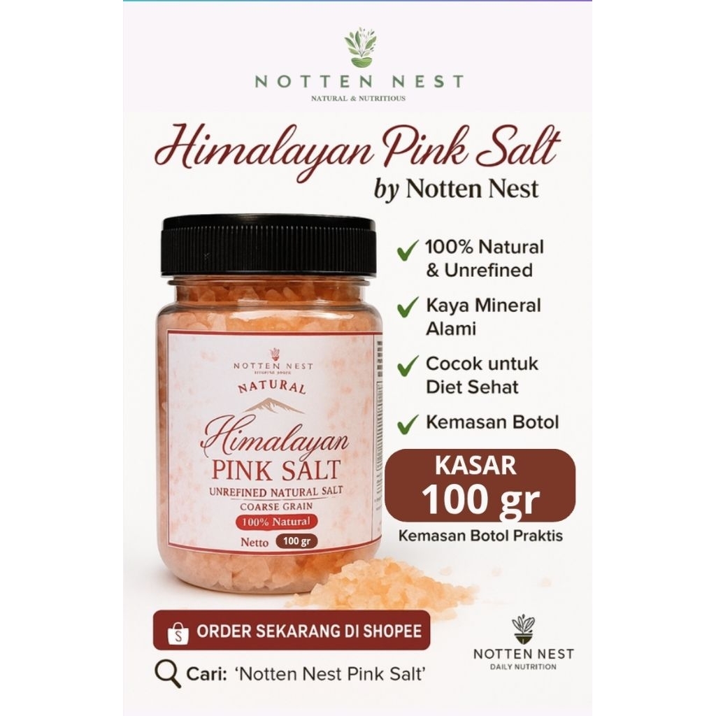 

Garam Himalaya Kasar 100gr | Garam Pink Travel Size | Garam Sehat Serbaguna Kaya Manfaat