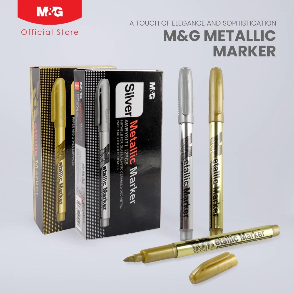 

M&G Metallic Marker AWBY0171 Gold & Silver