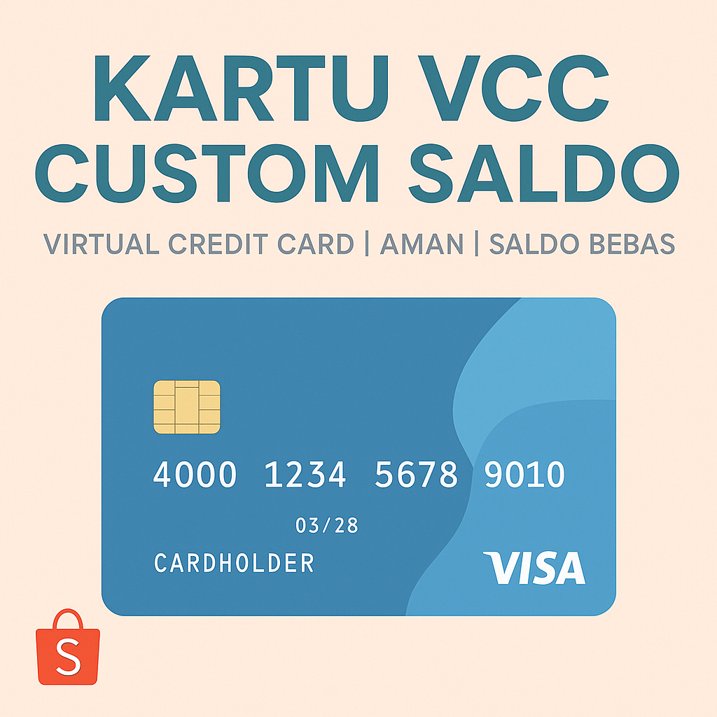 Kartu VCC Custom Saldo -Saldo Bebas, Cocok untuk Verifikasi