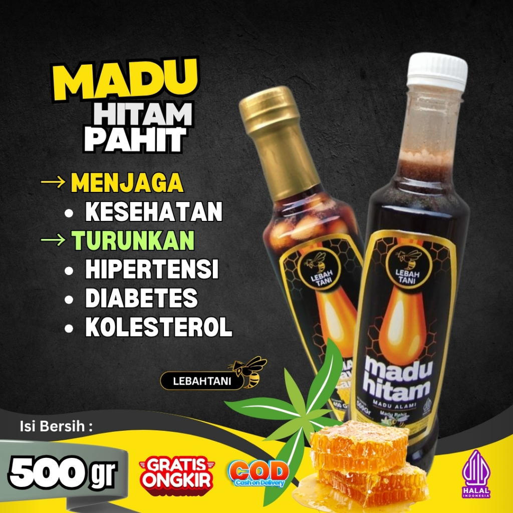 

Madu Hitam Pahit Menjaga Kesehatan Turunkan Hipertensi Diabetes Koloserol