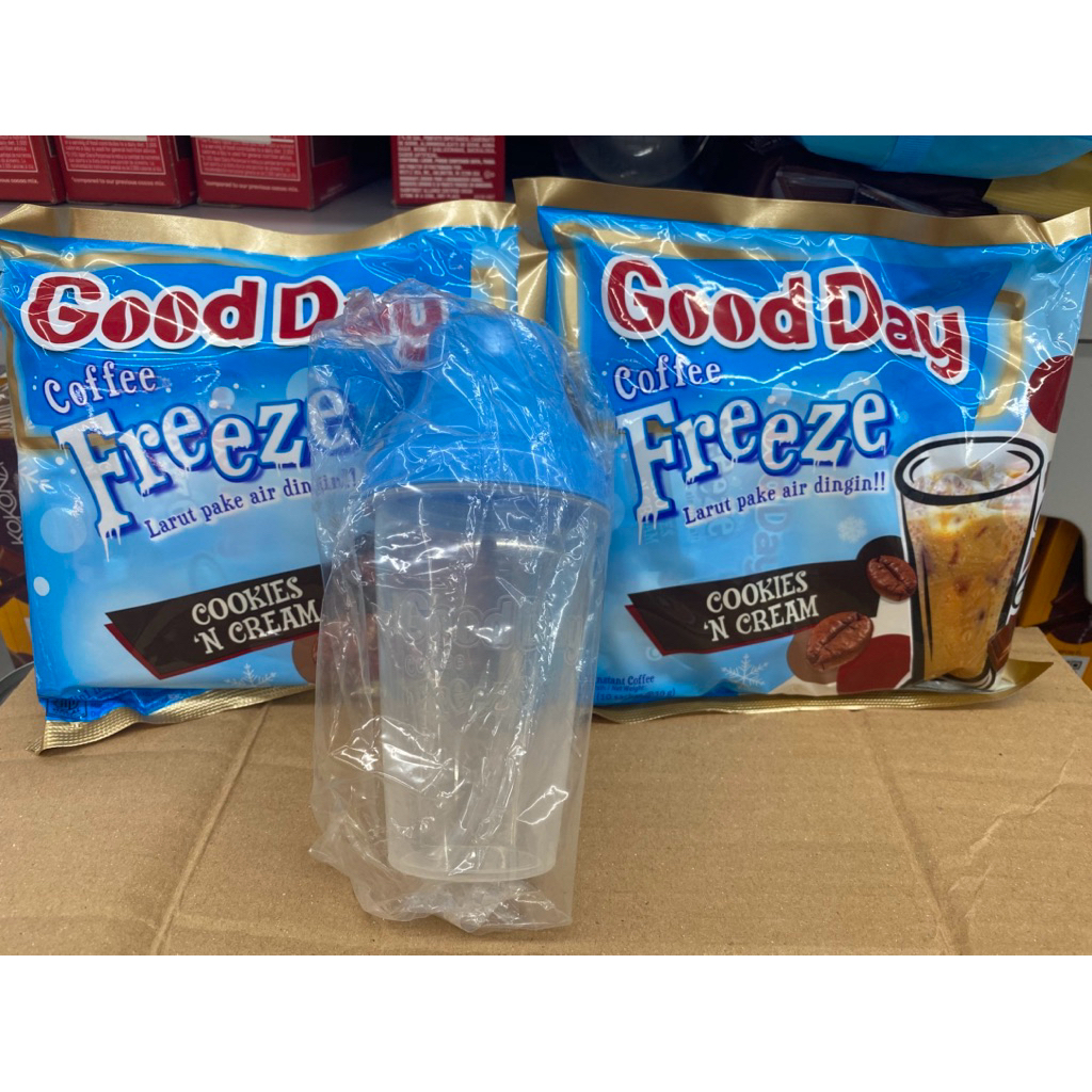 

PROMO Good day Freeze cookies n Cream(pembelian 1bag free shaker)