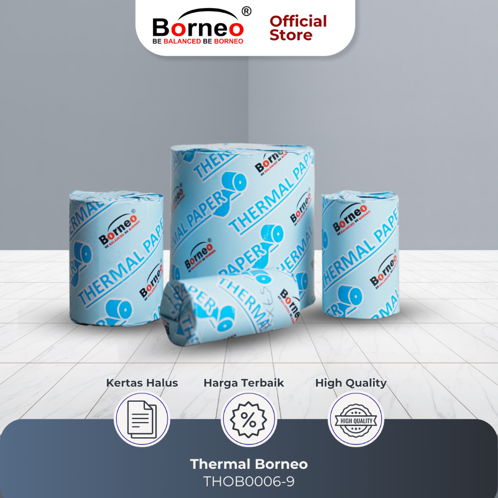 

Kertas Struk Kasir Thermal Paper Ukuran 57 x 30 harga per roll