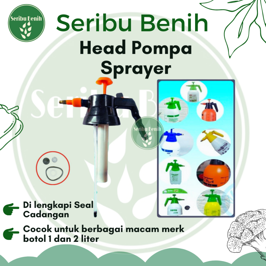 Head Sprayer Scarlet 2 Liter - Kepala Pompa Botol 2 Liter Semprotan Misty Tanaman Semprot Air Burung