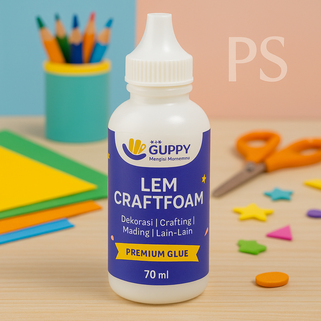 

Lem Styrofoam Guppy 70ml - Lem Gabus Craft Foam, Lem Kerajinan, Lem Dekorasi, Lem Serbaguna Premium