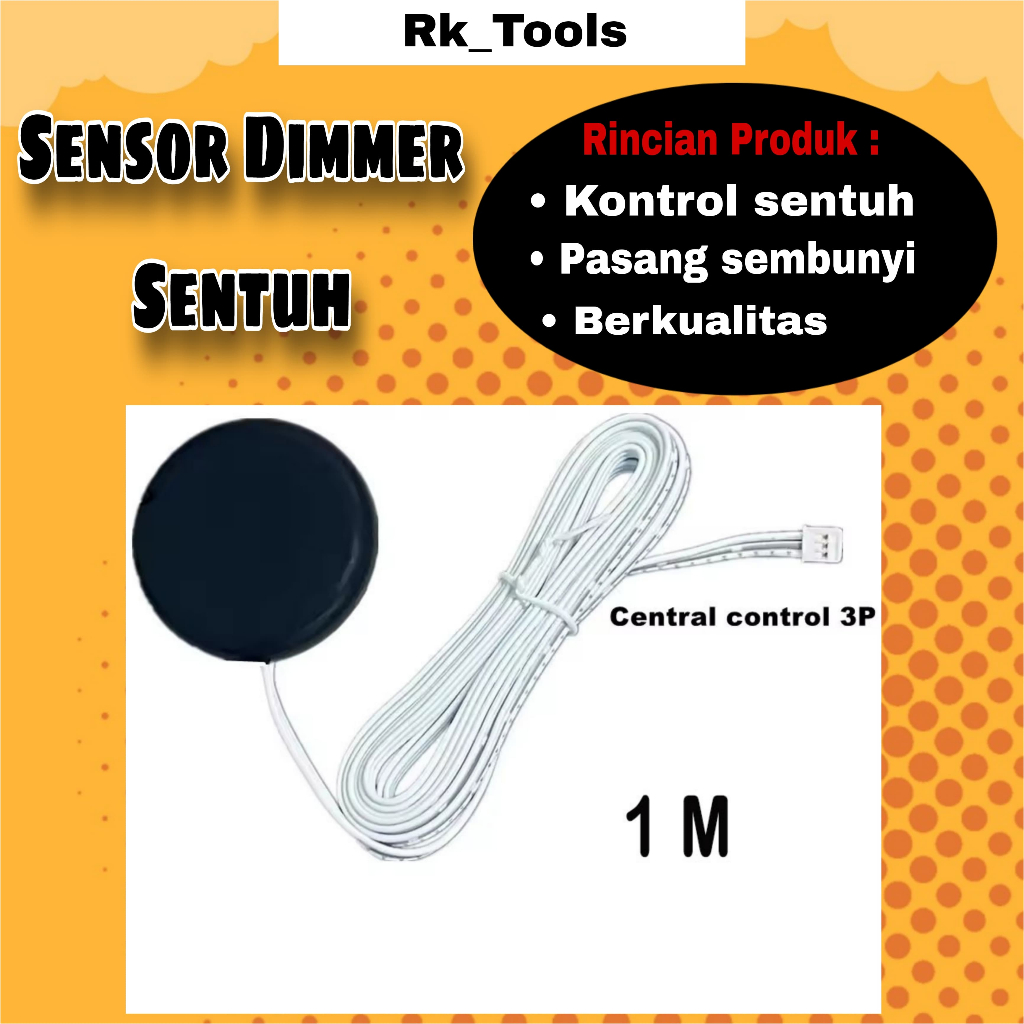 Sensor Dimmer Sentuh Lampu LED Kabinet Kayu Sensor Dimmer Sentuh Penetrating Switch 12V