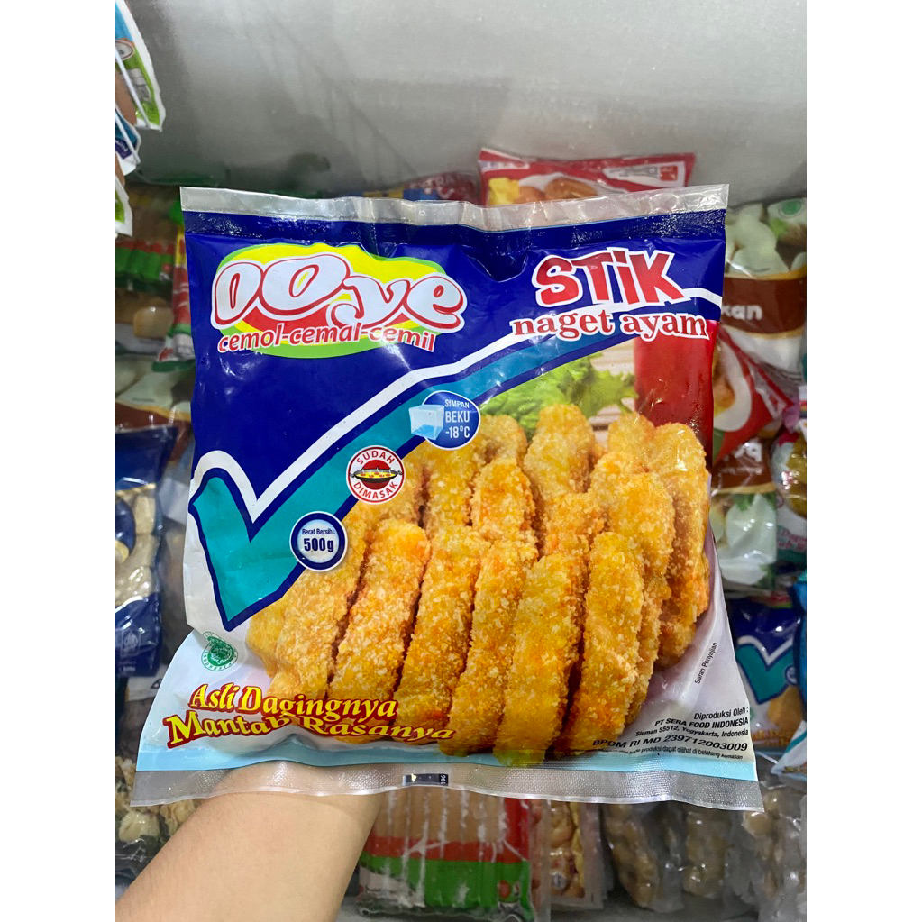 

OOYE Naget Ayam Bentuk Stik 500gr / naget ayam bentuk stik frozen
