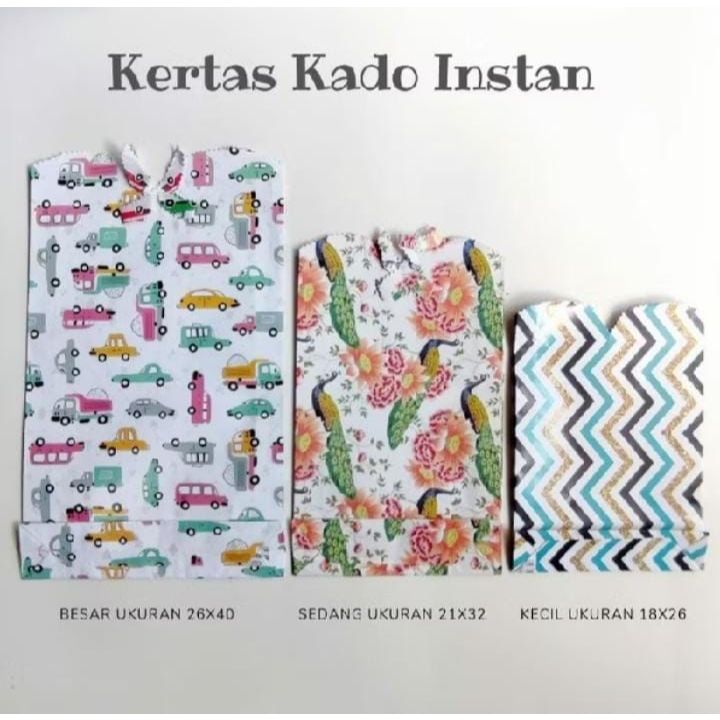 

Kiddytopia l Kertas Kado Instant/Kertas Kado Gift Lahiran Ulang Tahun