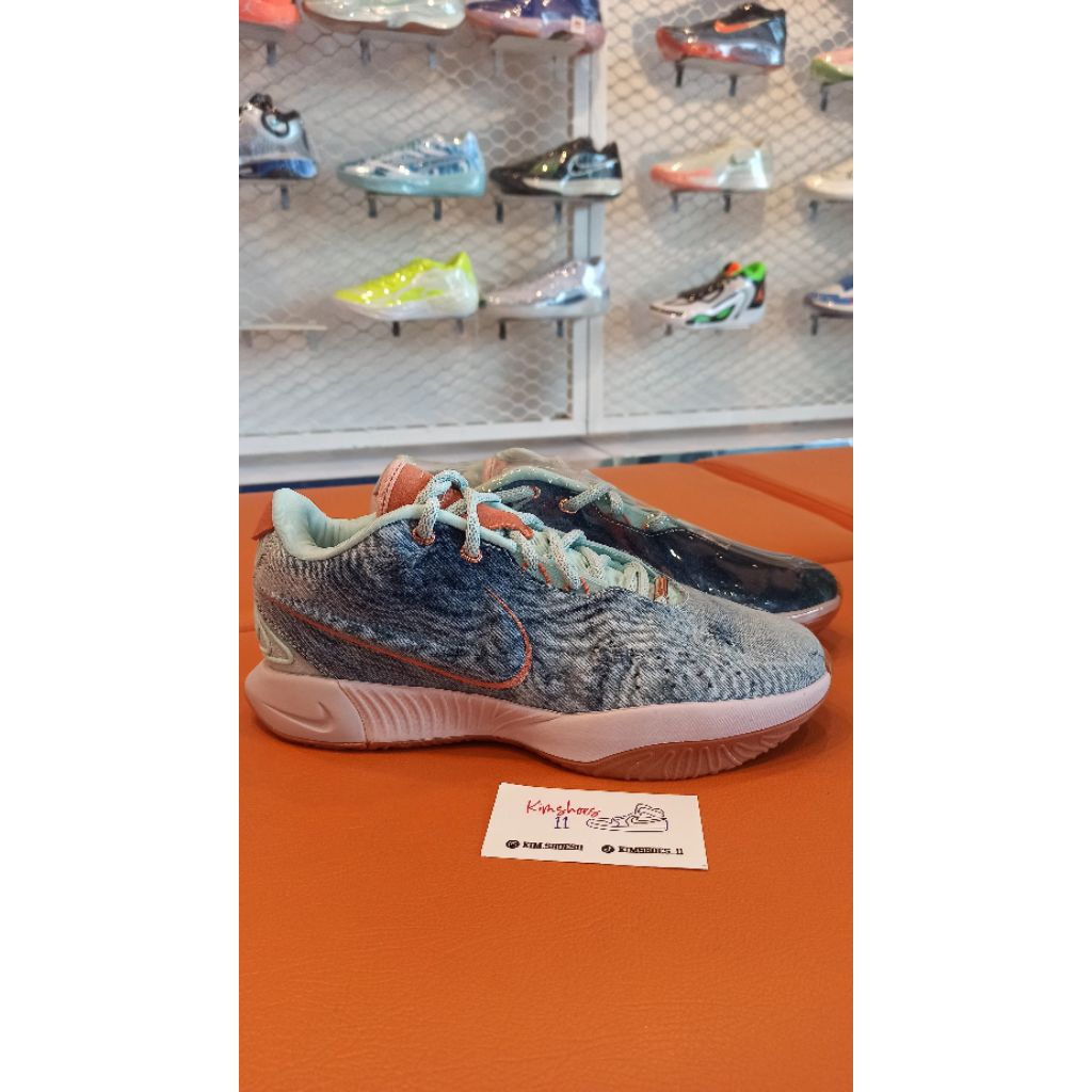 Sepatu Basket NIKE LEBRON XXI EP JADE ICE ORIGINAL