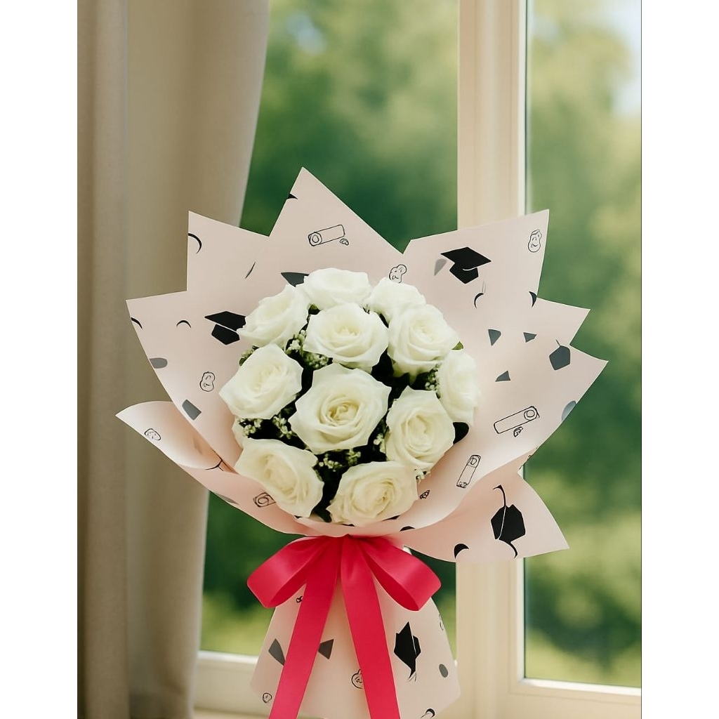 buket mawar putih buket cantik buket murah