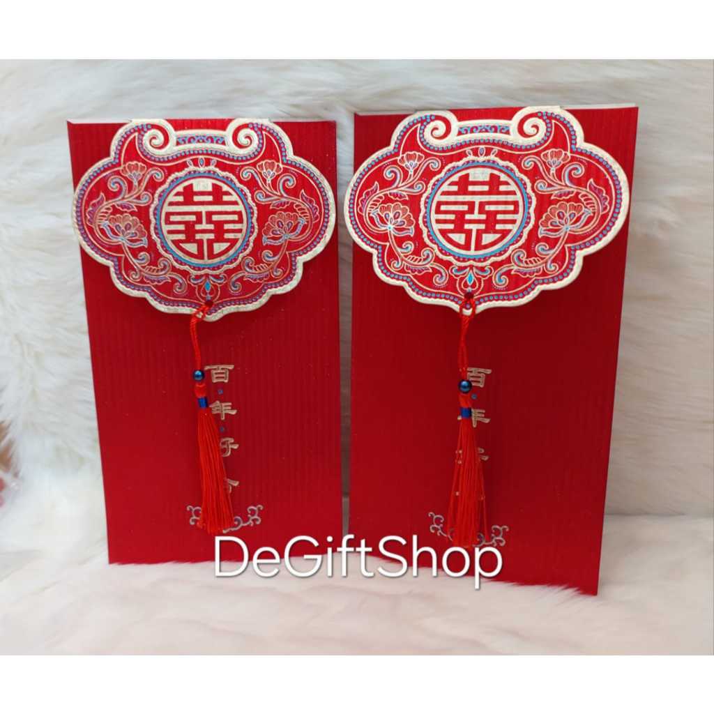 

De Gift Shop Angpao Pernikahan Glitter (Jumbo) | Hong Bao Shuang Xi | Amplop Merah Pernikahan Glitter (Jumbo)
