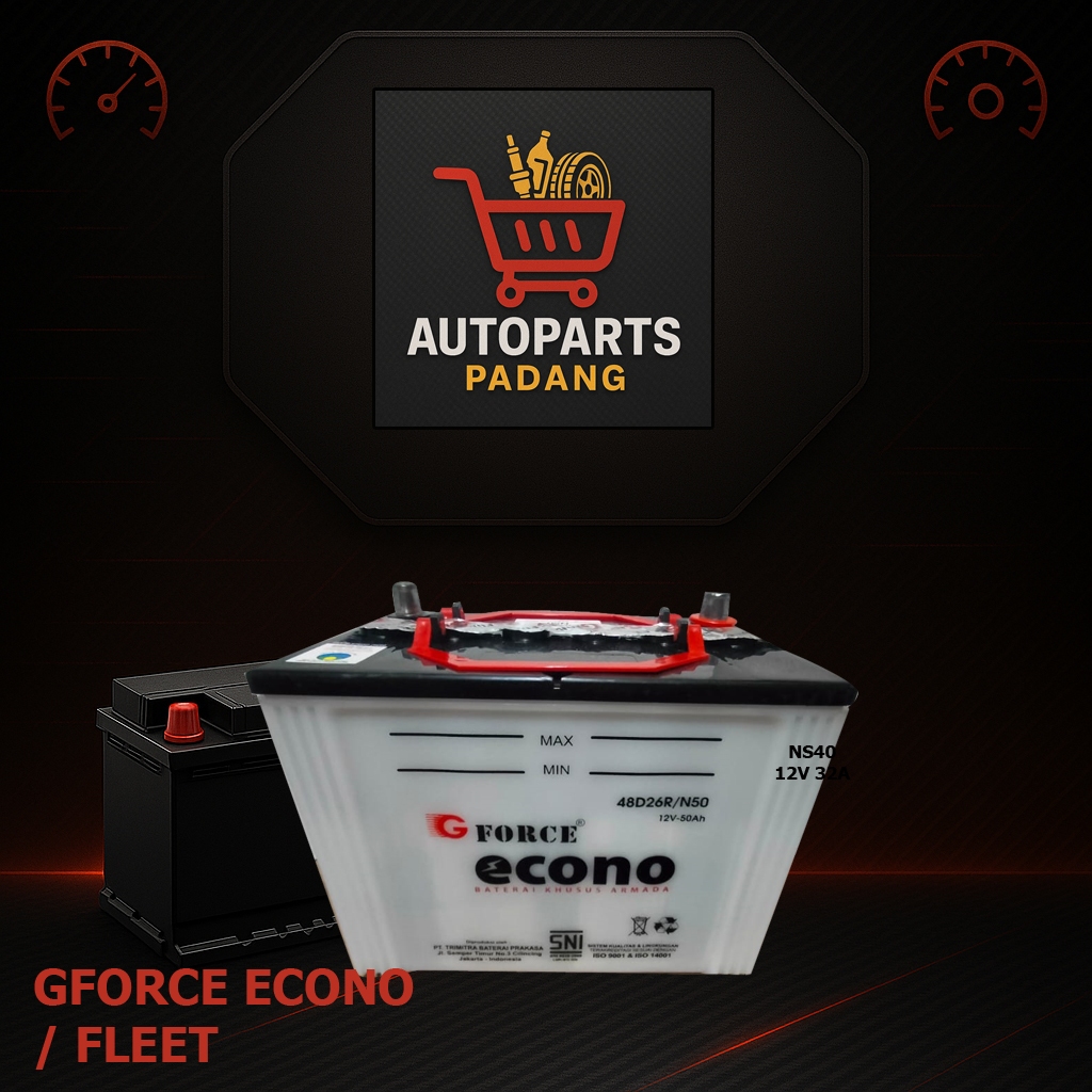 AKI BASAH GFORCE ECONO TIPE MOBIL  NS40 NS40L NS60 N50 N50Z NS70 N70